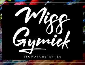 Miss Gymick font