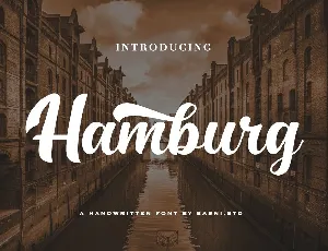 Hamburg font