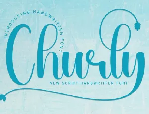 Churly Script font