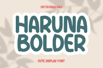 Haruna Bolder Display font