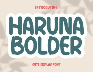 Haruna Bolder Display font