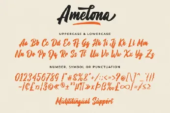 Amelona Script font