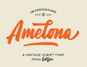 Amelona Script font