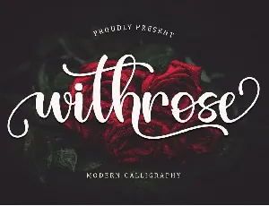 Withrose font