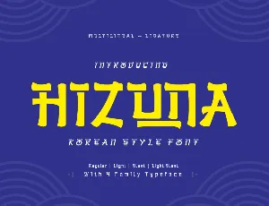 HIZUNA Trial font