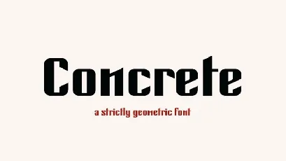 Concrete Display font