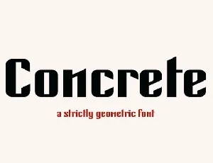 Concrete Display font