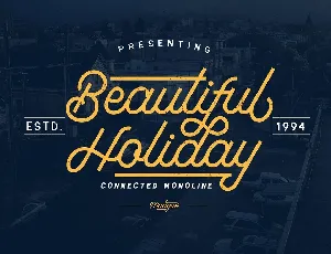 Beautiful Holiday Free font