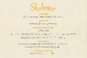 Shabrina font