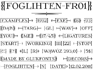 FoglihtenFr01 font