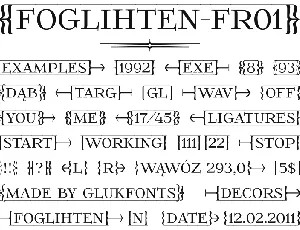 FoglihtenFr01 font