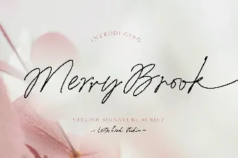 Merry Brook font