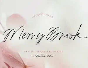 Merry Brook font