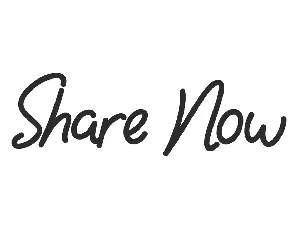 Share Now font