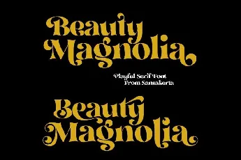 Beauty Magnolia Serif font