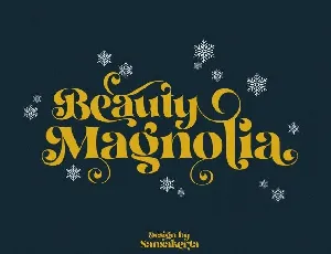 Beauty Magnolia Serif font