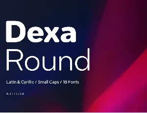 Dexa Round Family font