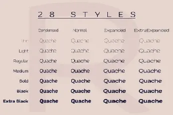 Quache Sans Serif font