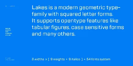 TT Lakes Family font