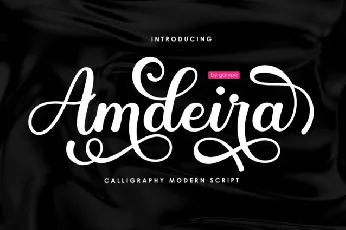 Amdeira Script font