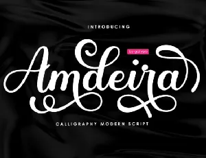 Amdeira Script font