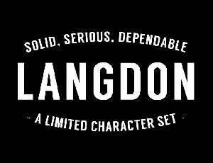 Langdon font