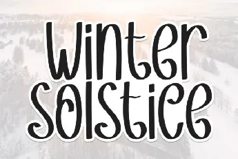 Winter Solstice Display font