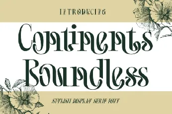 Continents Boundless font