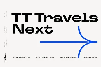 TT Travels Next font