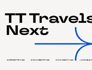 TT Travels Next font