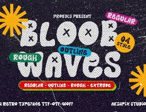 Bloob Waves font