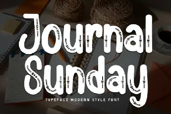 Journal Sunday Display font