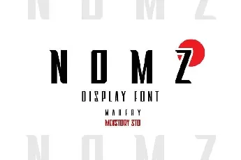 Nomz Display font