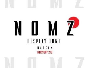 Nomz Display font