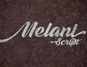 Melani Script font