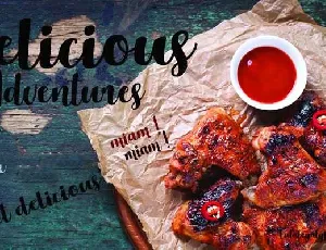 Delicious Adventures Free Download font