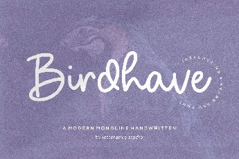 Birdhave font