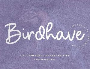 Birdhave font