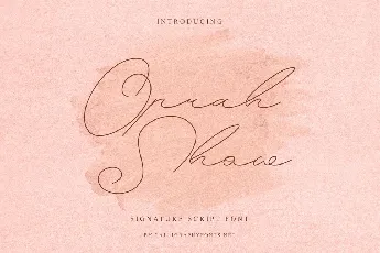 Oprah Show Demo font