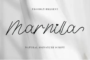 Marnilla Signature font