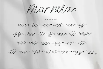 Marnilla Signature font