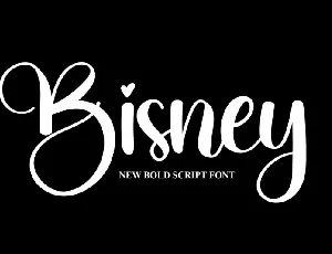 Bisney Handwritten font