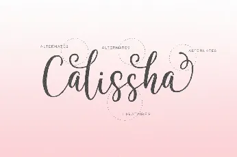 Calissha Script font