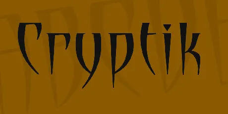 Cryptik font