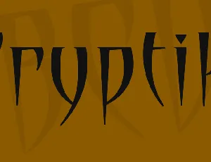 Cryptik font