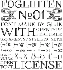 FoglihtenNo01 font