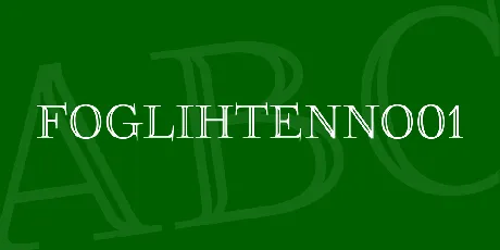 FoglihtenNo01 font