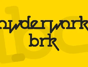 Powderworks BRK font