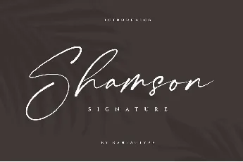 Shamson Signature font