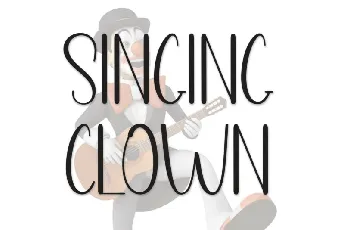 Singing Clown Display font